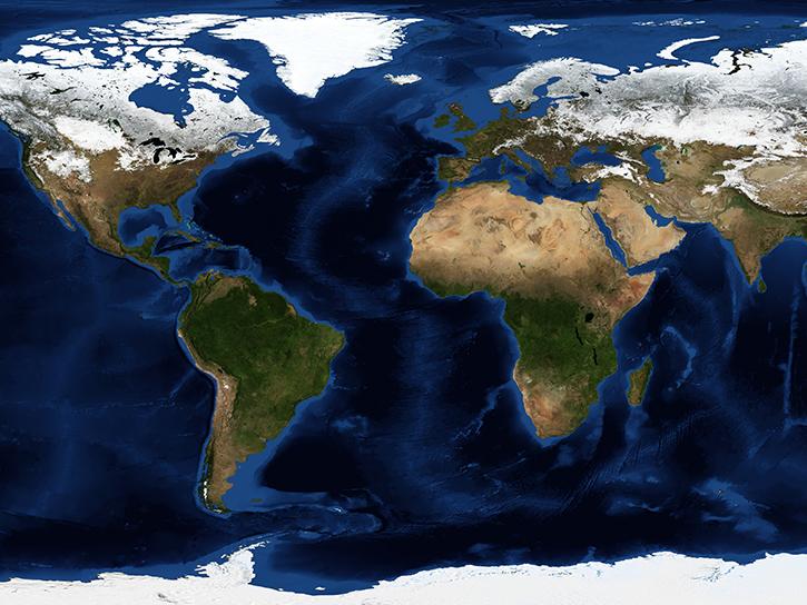 image of TERRA satellite data