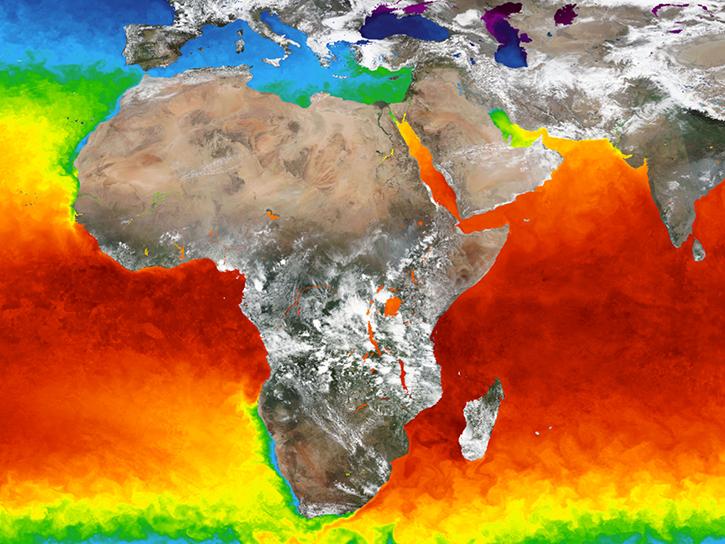 image of ocean color data layer in NASA Worldview