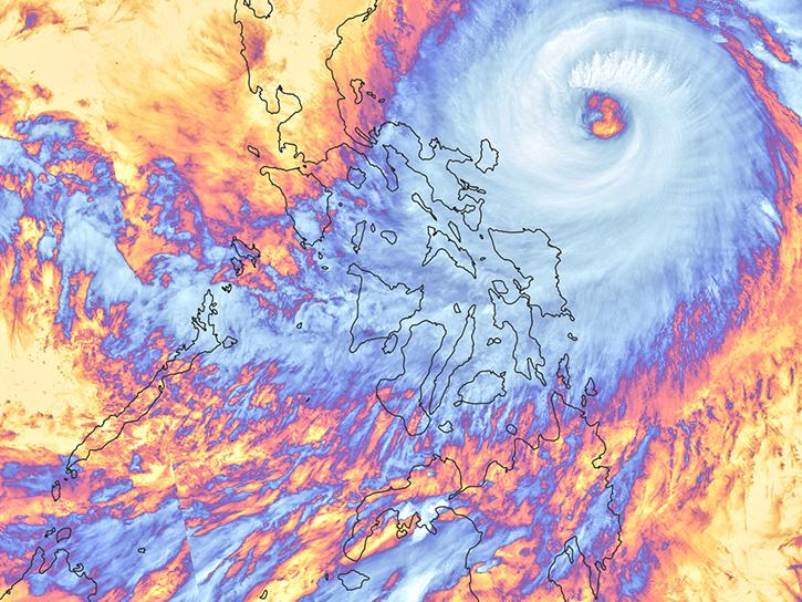 satellite image of hurricane data