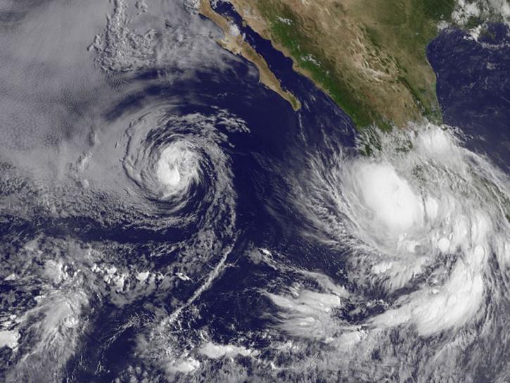 image of hurricane over the eastern tropical Pacific Ocean