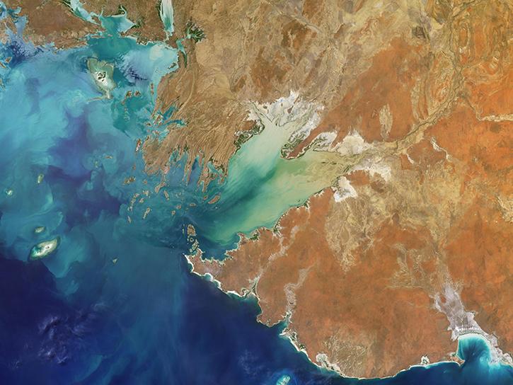 image of MISR land and ocean data