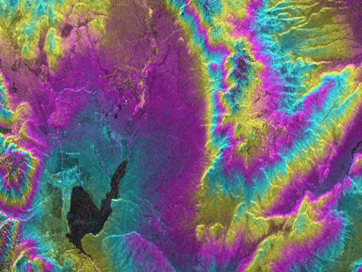 interferogram of Long Valley, California