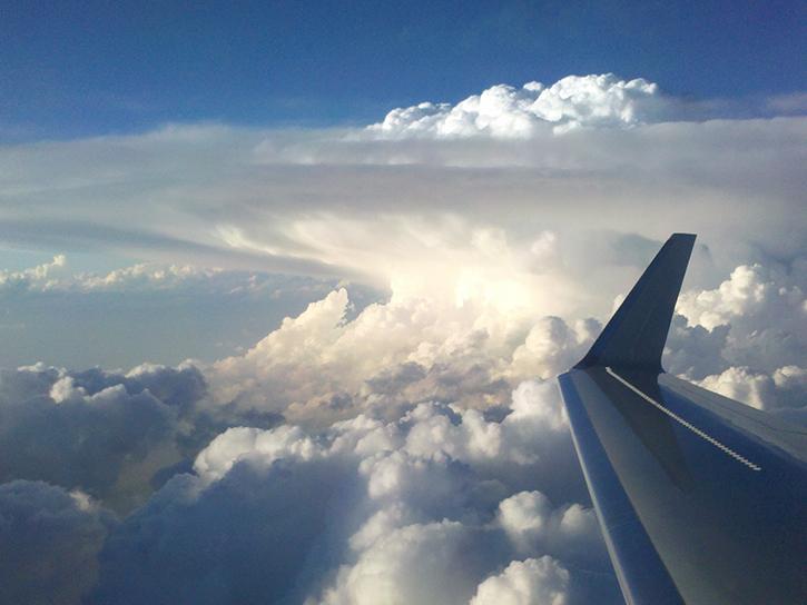 aircraft in flight