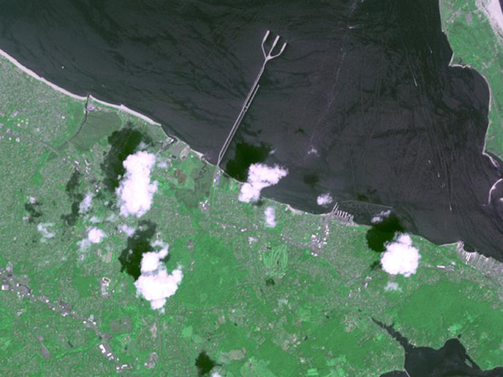 ASTER image of Keansburg, NJ after superstorm Sandy