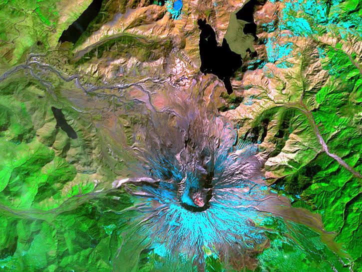 ASTER Terra image of Mt St Helens