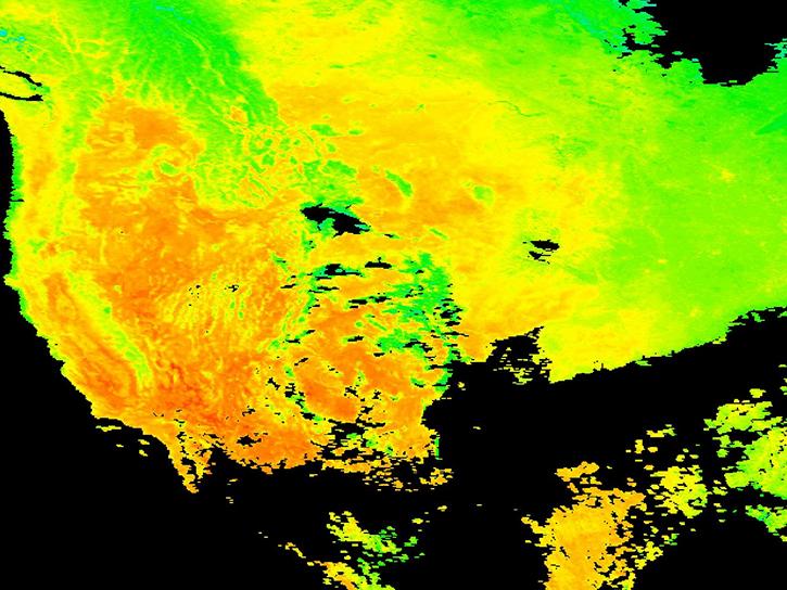 A view of the study area from Hain and Anderson (2017) is shown in this MODIS Daily Land Surface Temperature image