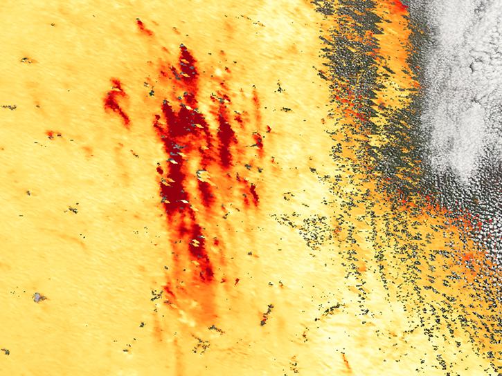 agricultural burns near Wichita, Kansas