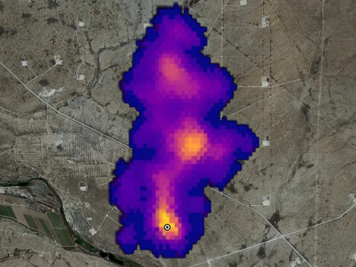 EMIT methane QGIS data