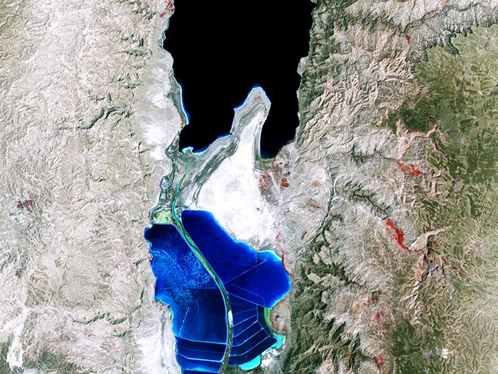 Landsat 4 image of the Dead Sea