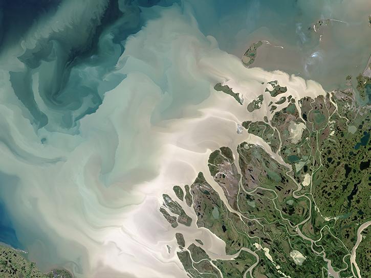 Landsat 8 image of the Mackenzie Delta