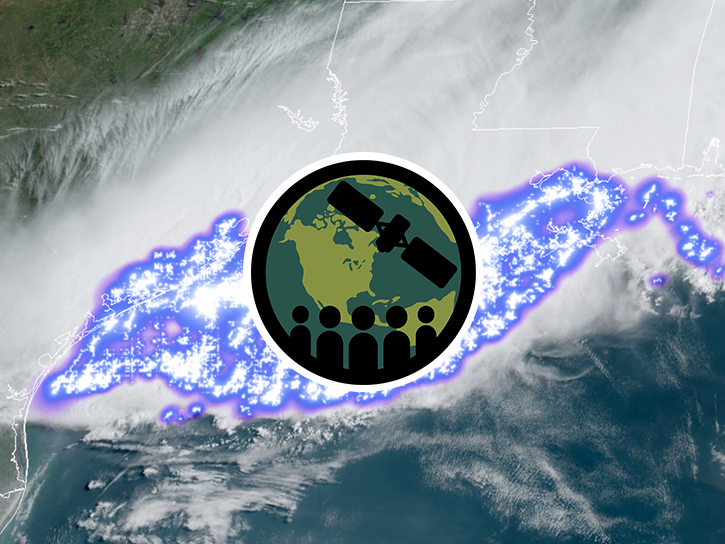 Satellite Image of Longest Lightning Flash