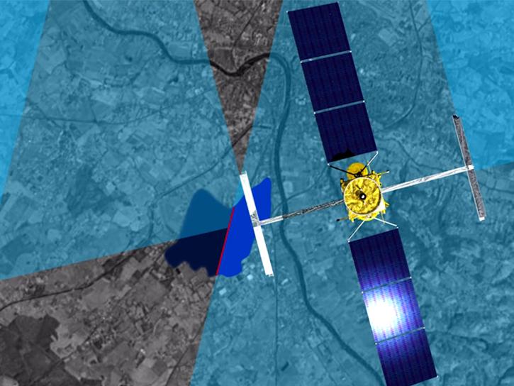 SWOT satellite over the Gulf of Mexico