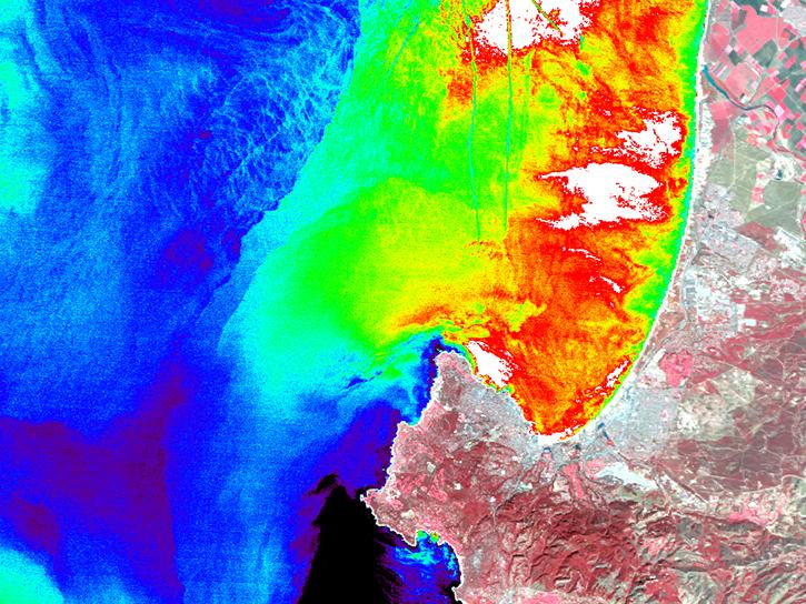 Enhanced MODIS Airborne Simulator image of Monterrey Bay