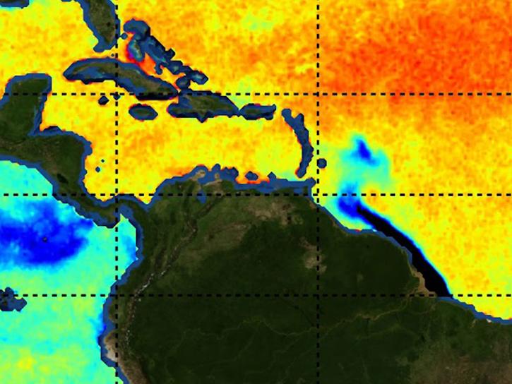 river plume from the Amazon River