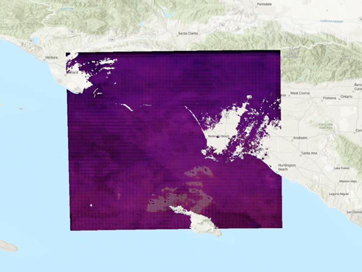 ECOSTRESS geotiff mosaic data in Panoply