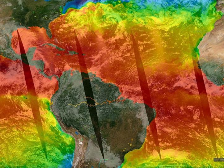 SOTO visualization tool showing the Atlantic ocean