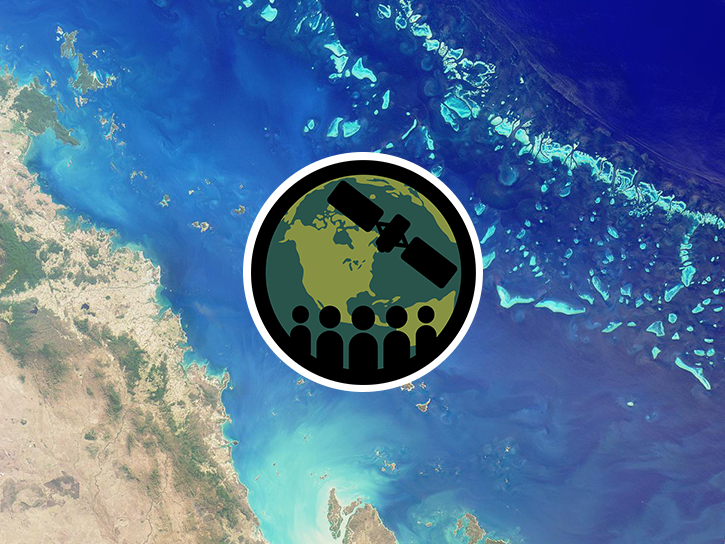 Satellite image of Great Barrier Reef