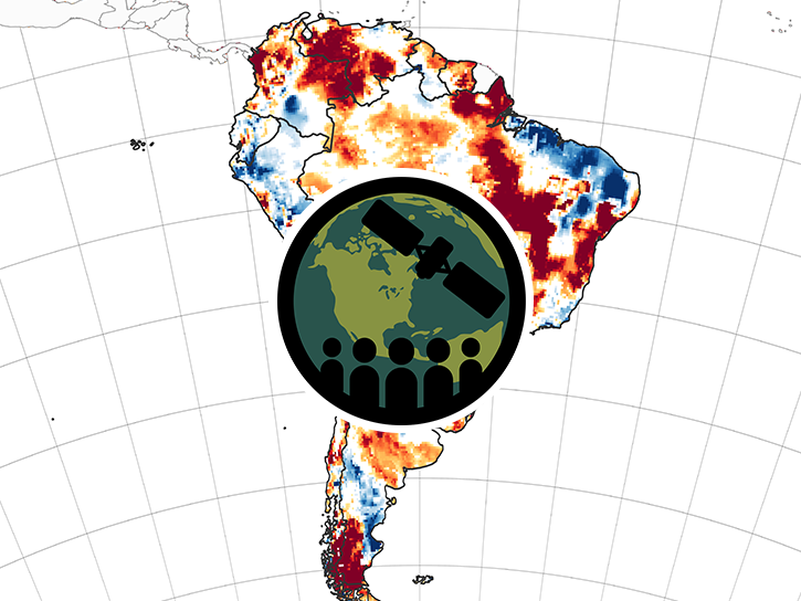 Map image highlights severe drought conditions (deep red) across large parts of Brazil's Amazon and Cerrado biomes 