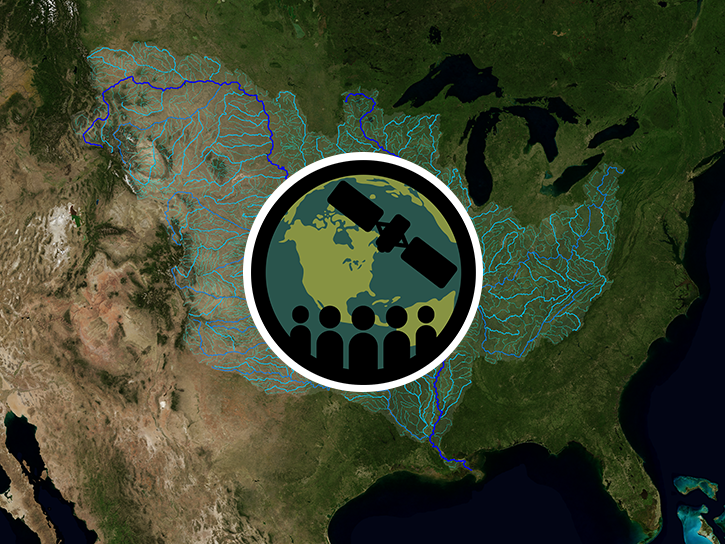 Map of the Mississippi River Watershed
