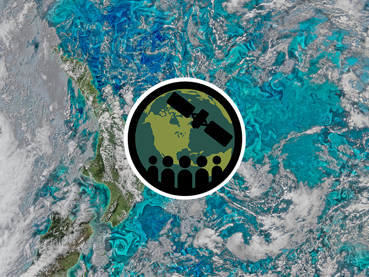This satellite image captures a significant cyanobacteria bloom in the Baltic Sea. 