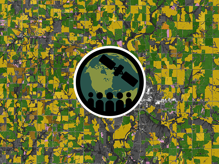 Satellite image of wildfire burns in Yellowstone National Park