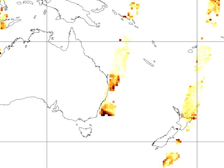 wildfire data captured by MISR over Australia