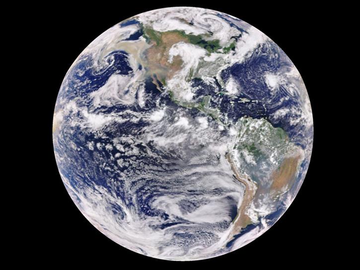 image of Earth captured by DSCOVR