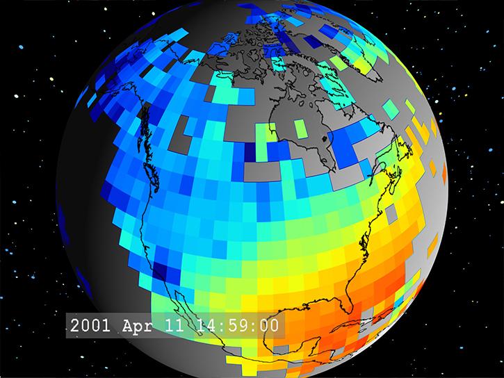 data visualization of Earth's energy budget