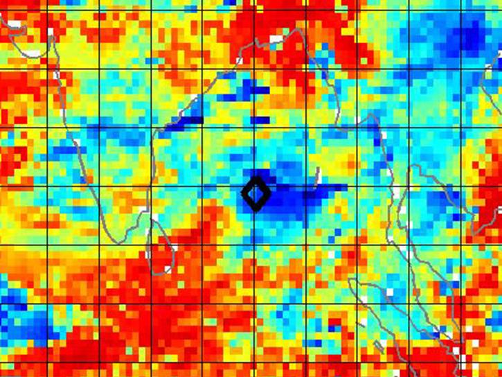 satellite cloud data over the Bay of Bengal