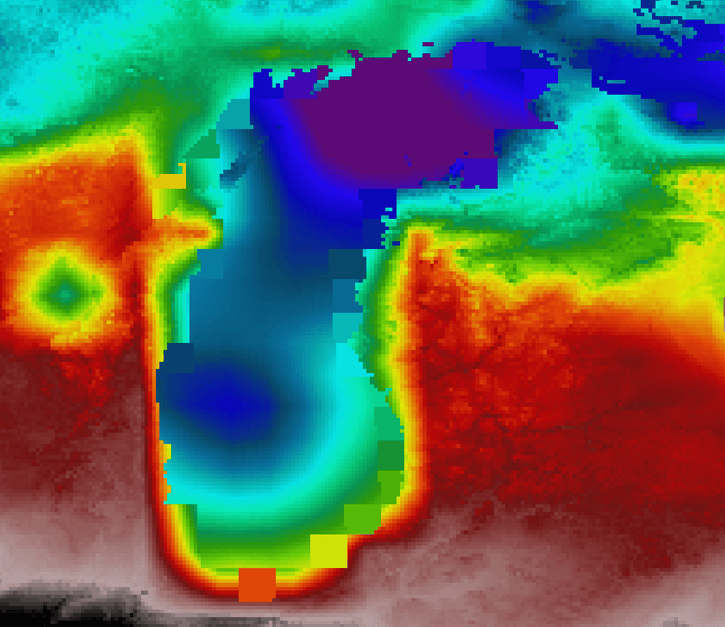 Surface Temperature from GOES-16 during the LMOS Campaign