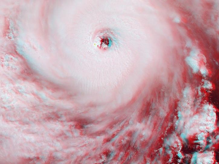 MISR image of Hurricane Ian