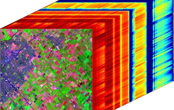 AVIRIS hyperspectral image cube