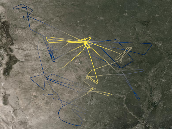 DC3 Flightpaths