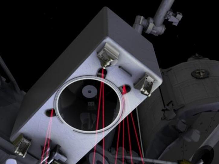 illustration of lidar system on GEDI