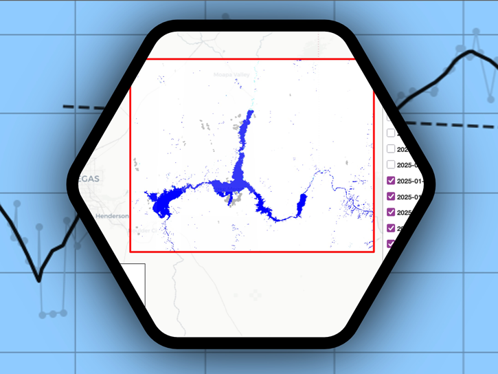 close up of water coverage from the OPERA DSWx HLS tutorial