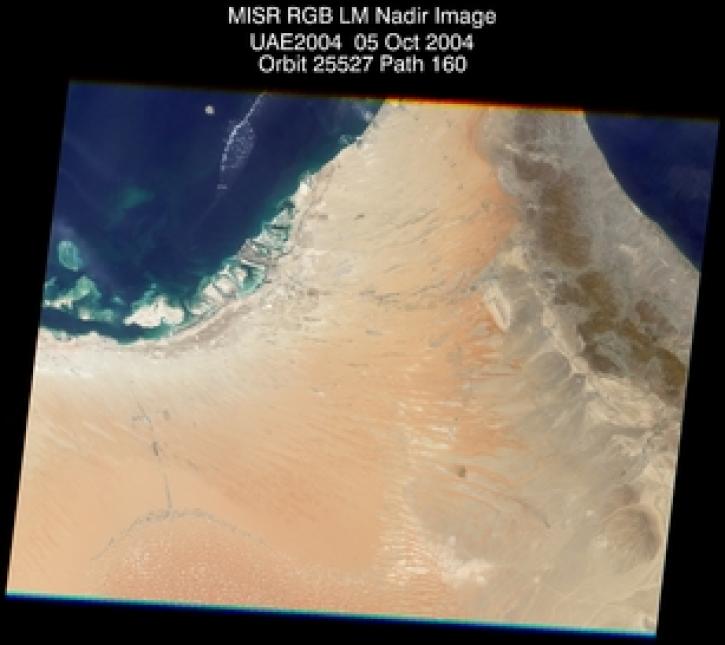 UAE_Desert: Oct. 5, 2004, Nadir Camera 275 m Local