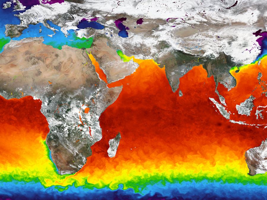 image of ocean temperature data