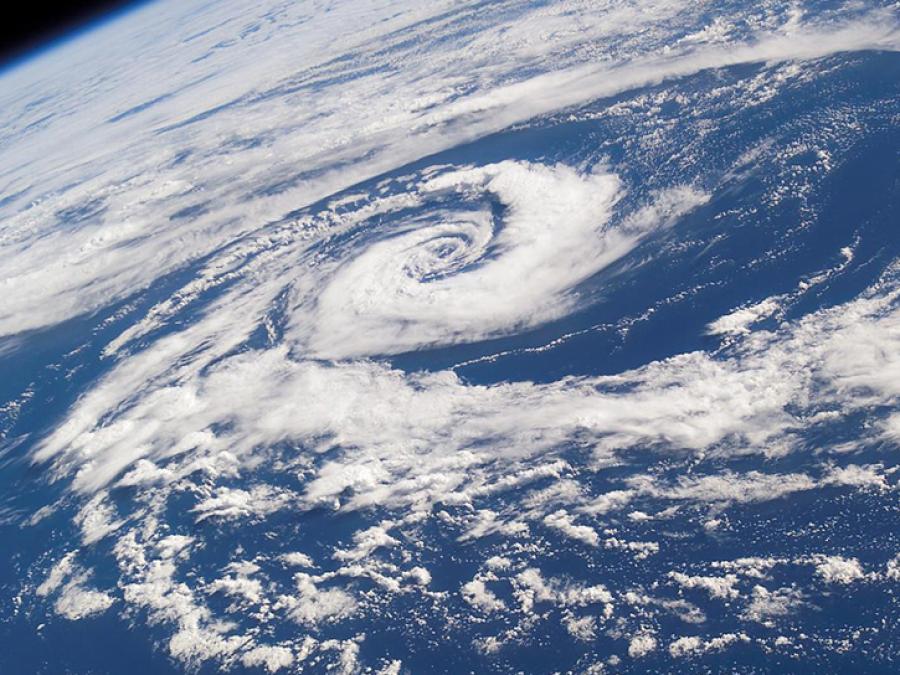 image of tropical storm in the Pacific Ocean