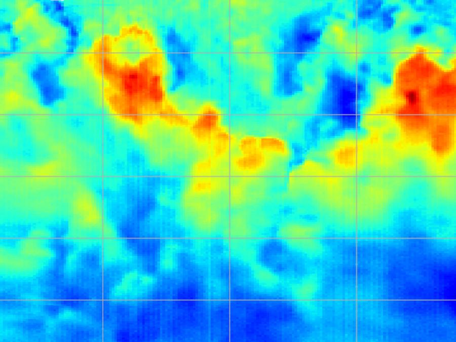 image of radar data from CAMEX-2 project