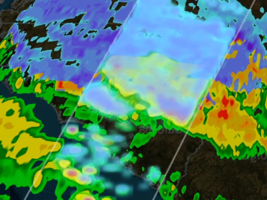 image of GPM satellite snow precipitation data 