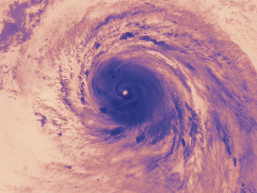 satellite image of hurricane Irma