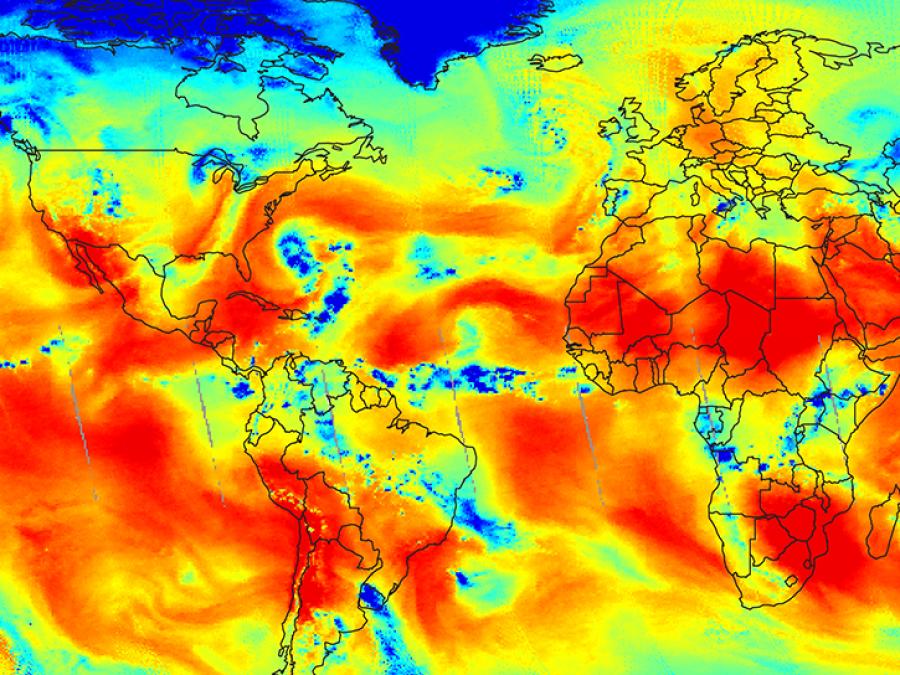 satellite image of hurricane data