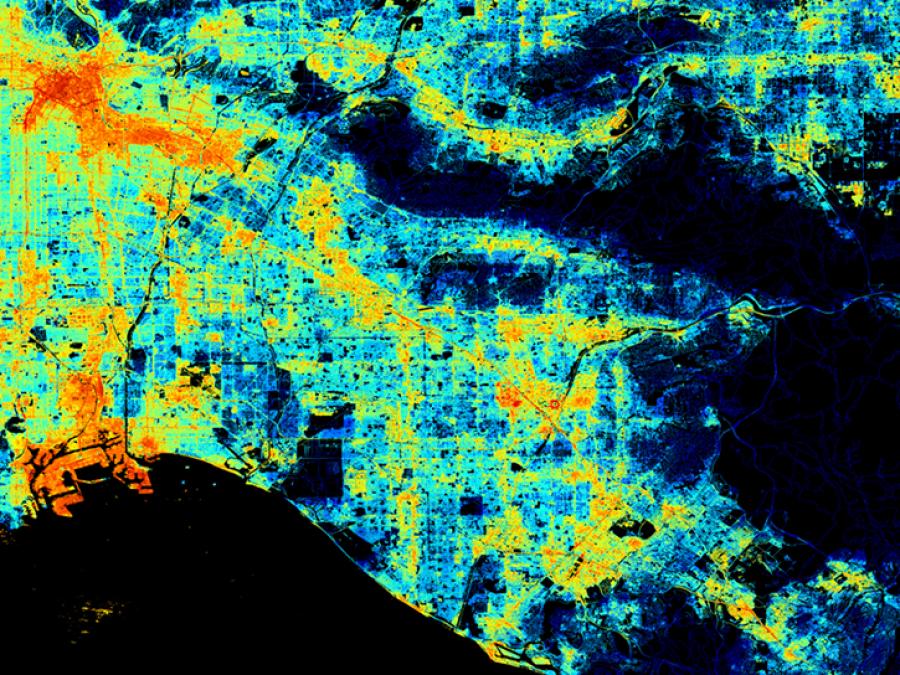 image of VIIRS land data