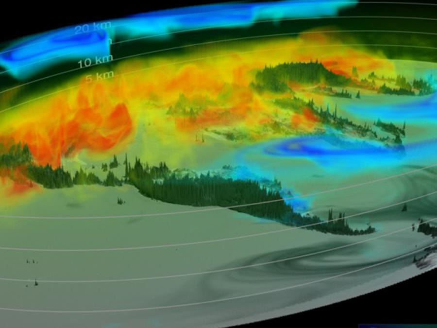 visualization of carbon columns