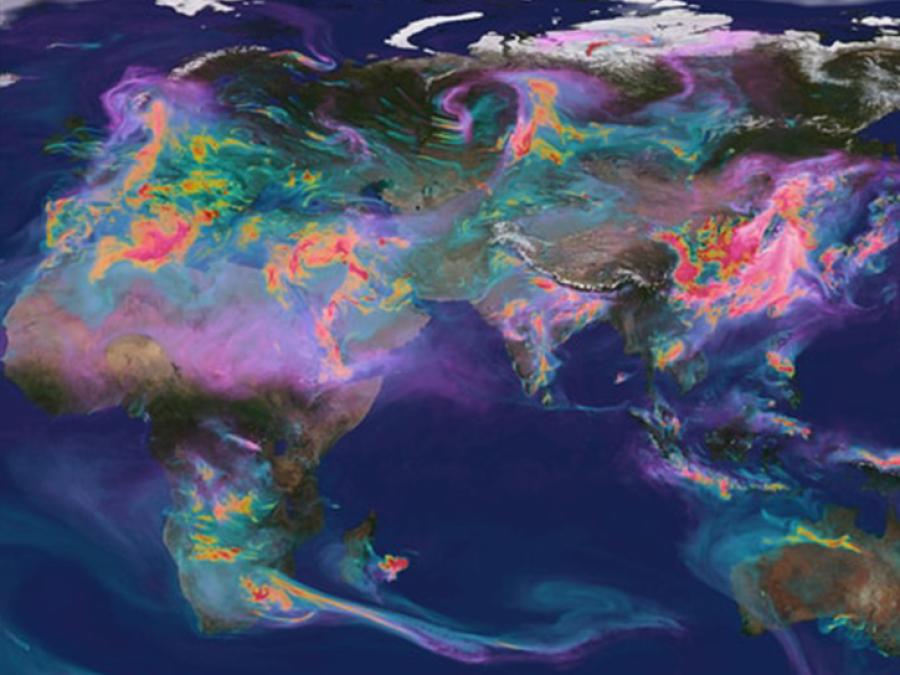 atmospheric tomography data over the eastern hemisphere