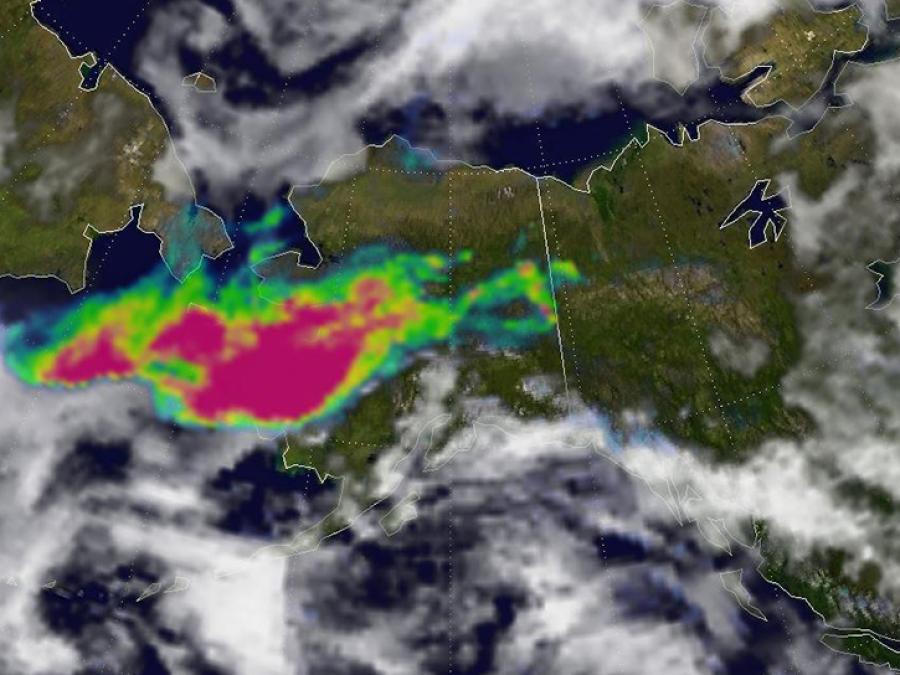 carbon over Alaska