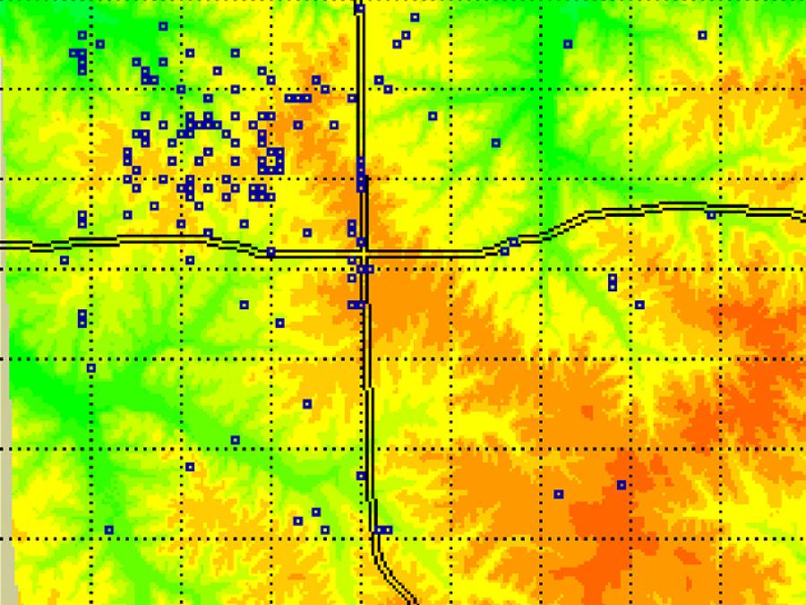 climate data over Kansas