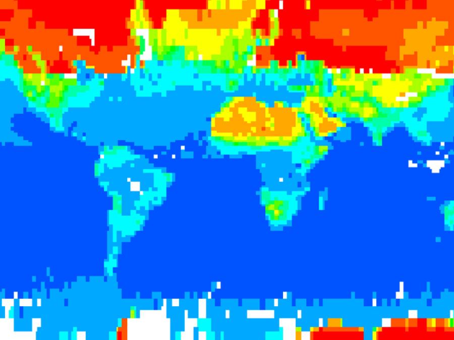 satellite climatology data of Earth