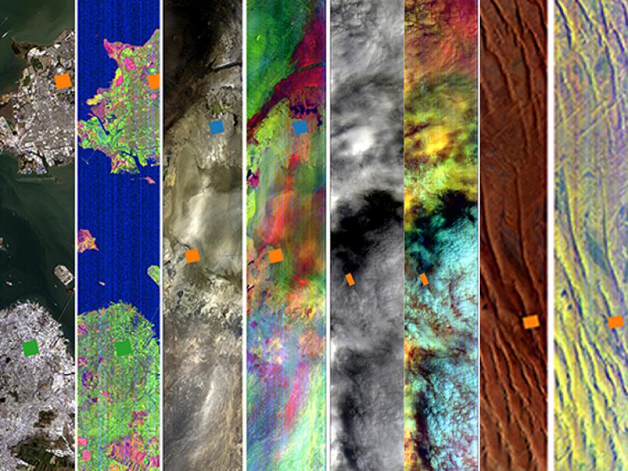 swaths of satellite data from SISTER