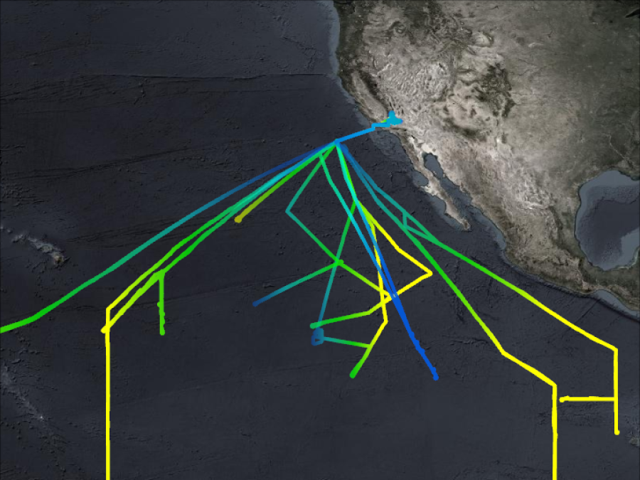 ATTREX Flightpaths